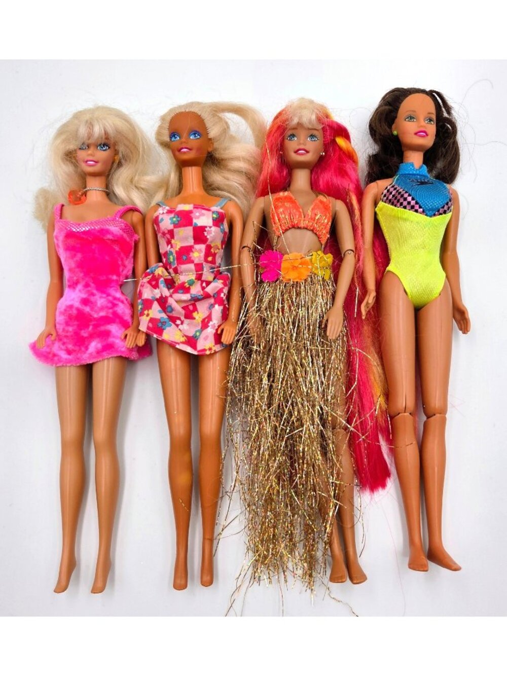Barbie Doll Lot Sweetheart Hula Hair Flip N’ Dive Teresa Mattel 4 Dolls Read